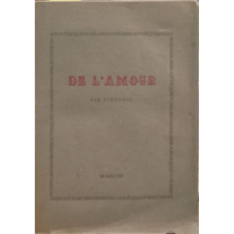 De l'amour