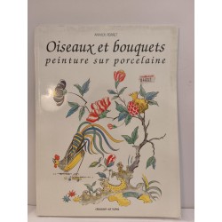 Oiseaux et bouquets peinture sur porcelaine