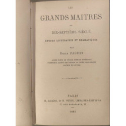 Les grands maitres du XVIIe siècle