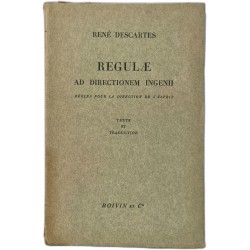 Regulæ Ad Directionem Ingenii - règles pour la direction de l'esprit