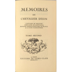 Mémoires du Chevalier d'Eon - tome 1 et 2