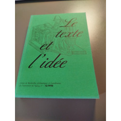 Le texte et l'idée 13/1998