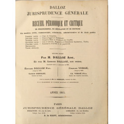 Recueil périodique et critique de jurisprudence de législation et...