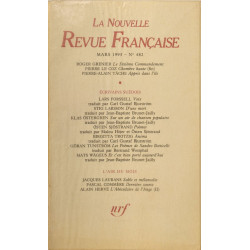 La nouvelle revue francaise n° 482 /EO numerotée 6
