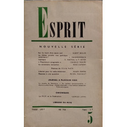 Revue esprit mai 1968