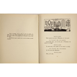 Le Comédien numéroté 123/302 illustré par des souvenirs bois...