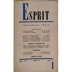 Revue esprit janvier 1968