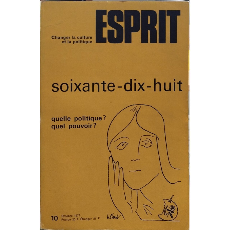 Revue esprit octobre 1977
