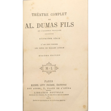 Théâtre complet 4 tomes