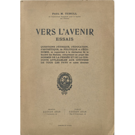 Vers l'Avenir - dédicassé par l'auteur