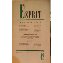 Revue esprit septembre 1960