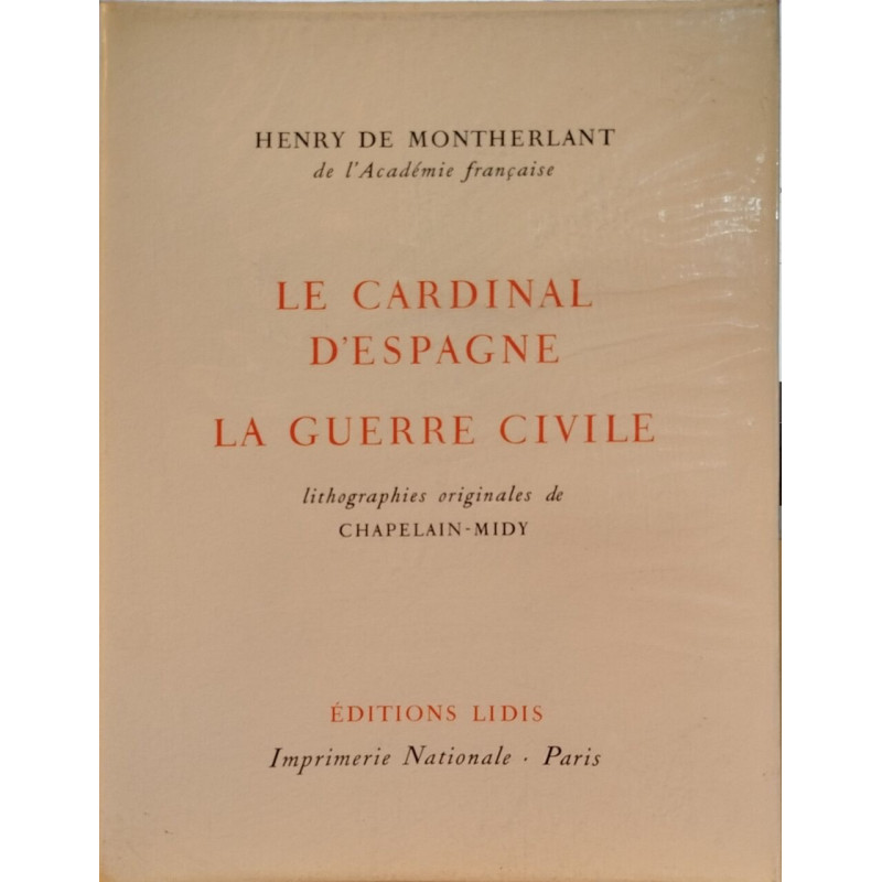 Le cardinal d'espagne -la guerre civile / lithographies originales...