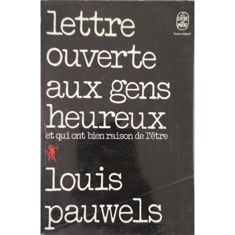 Lettre ouverte aux gens heureux et qui ont bien raison de l' être