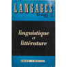 Langages linguistique et littérature