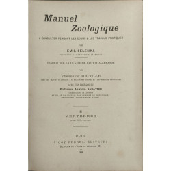 Manuel Zoologique 1 - Invertébrés 500 figures