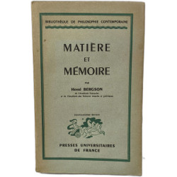 Matière et mémoire