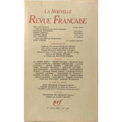 La nouvelle revue francaise n° 352 / EO numeroté sur velin ( n° 6 )