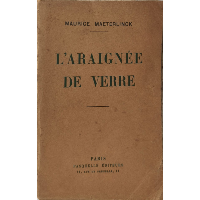 L'Araignée de verre dédicacé par l'auteur EO