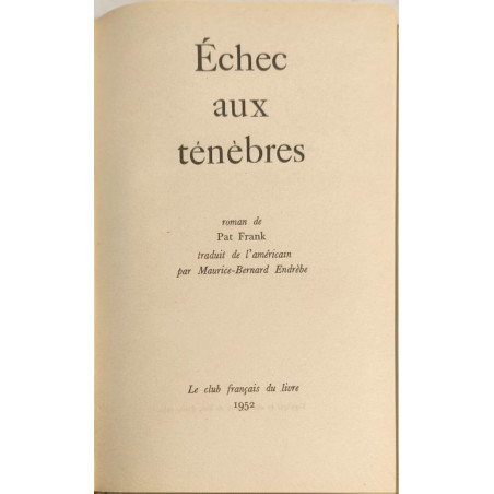 Échec aux ténèbres numéroté 6114