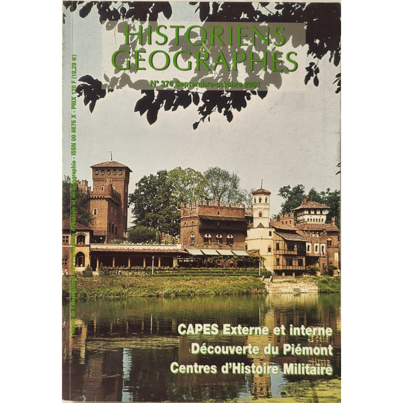 Historiens et Géographes n°376 Septembre/Octobre 2001