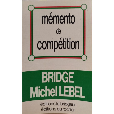 Bridge / memento de compétition