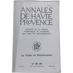 La vallée de Barcelonnette - avec carte de barcelonnette tirée...