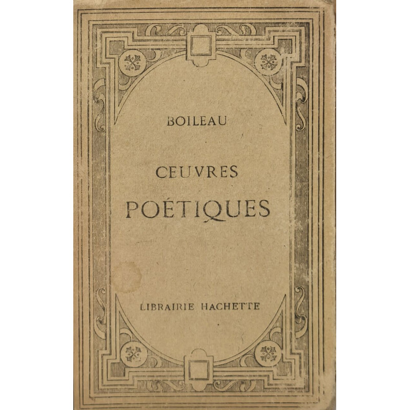 Oeuvres poétiques