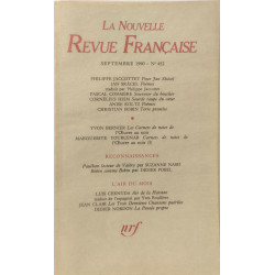 La Nouvelle Revue Française N°452 EO numérotée 6 sur vélin