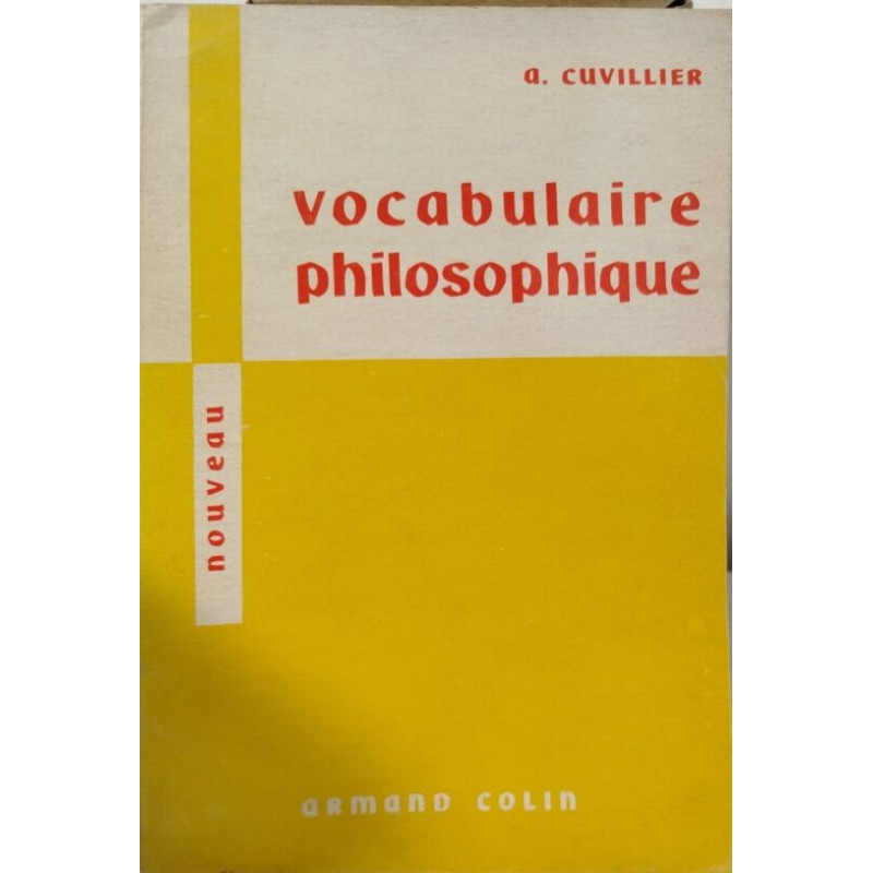 Vocabulaire philosophique