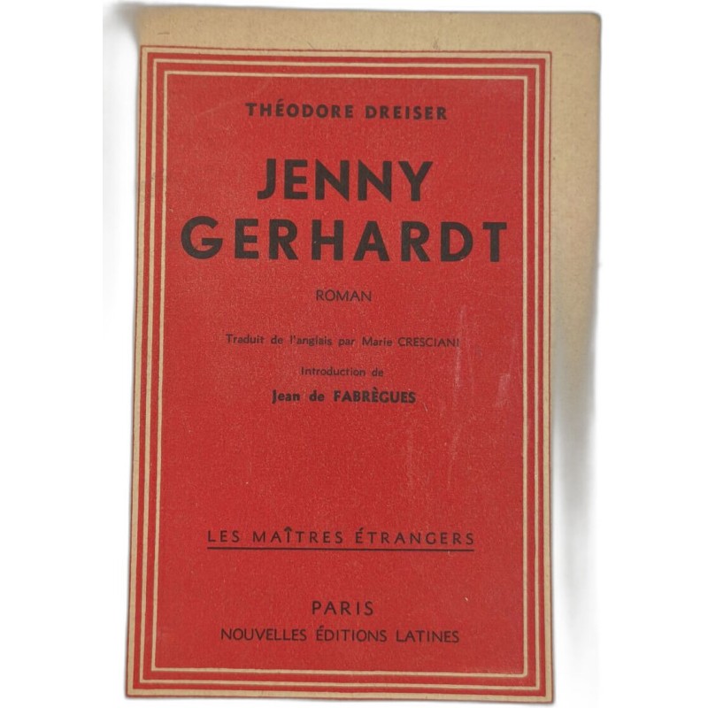 Jenny Gerhardt intro. jean de fabrègues