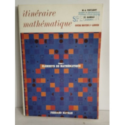 Itinéraire mathématique / cours moyen 1° année