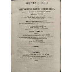 Nouveau tarif pour la réduction des bois en grume carrés et méplats