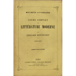 Cours complet de litterature moderne / tome 2 seul