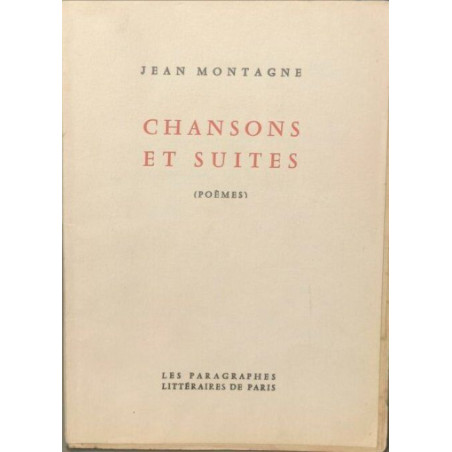Chansons et suites (poèmes)