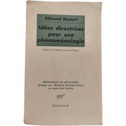 Idées directrices pour une phénoménologie