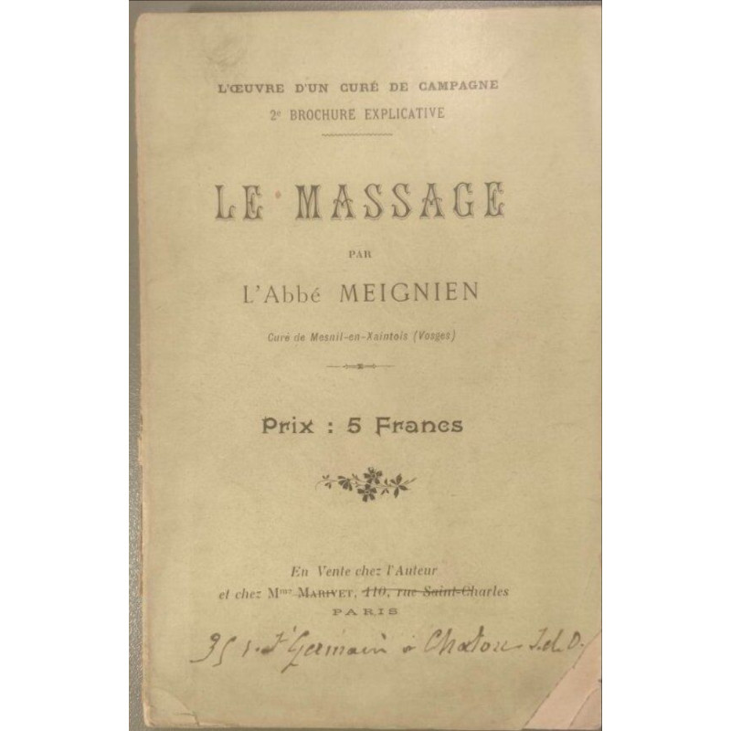 Le Massage - 2e brochure explicative