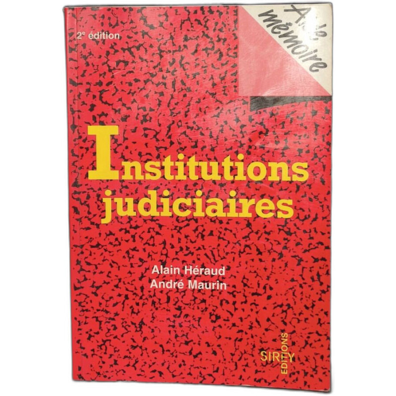Institutions judiciaires 2ème édition