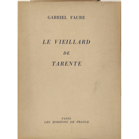 Le Vieillard de Tarente dédicacé par l'auteur