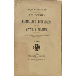 Les Poésies de Michel-Ange Buonarroti et de Vittoria Colonna essai...