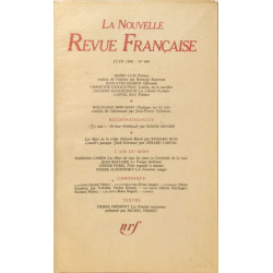 La Nouvelle Revue Française N°449 EO numérotée 6