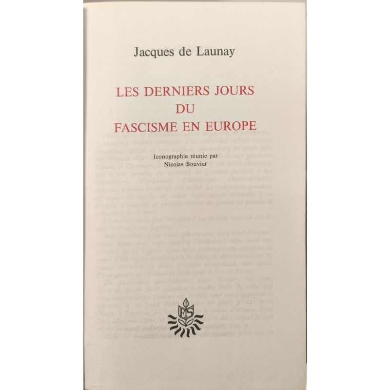 Les derniers jours du fascisme en Europe