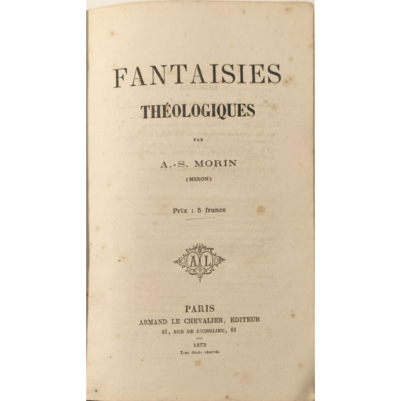 Fantaisies théologiques