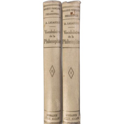 Vocabulaire technique et critique de la philosophie tome 1 et 2