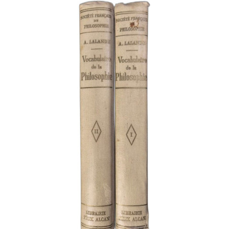 Vocabulaire technique et critique de la philosophie tome 1 et 2