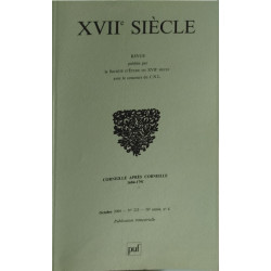 Revue XVII° siecle numero 225 / corneille aprés corneille 1684-1791