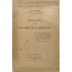 Esquisse d'une doctrine de la moralité