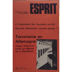 Revue esprit decembre 1977