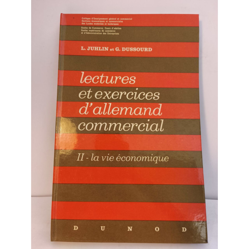 Lectures et exercices d'allemand commercial II : La vie économique