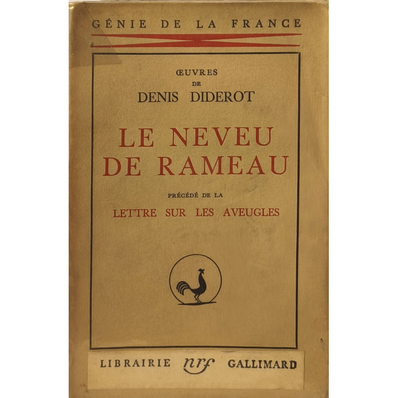 Le Neveu de Rameau - exemplaire sur vélin