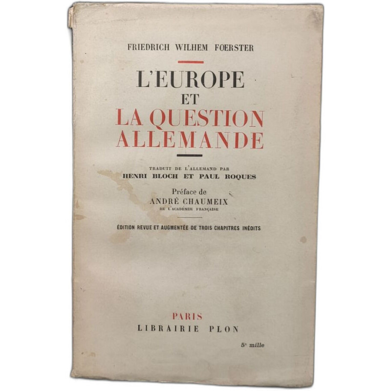 L'europe et la question Allemande